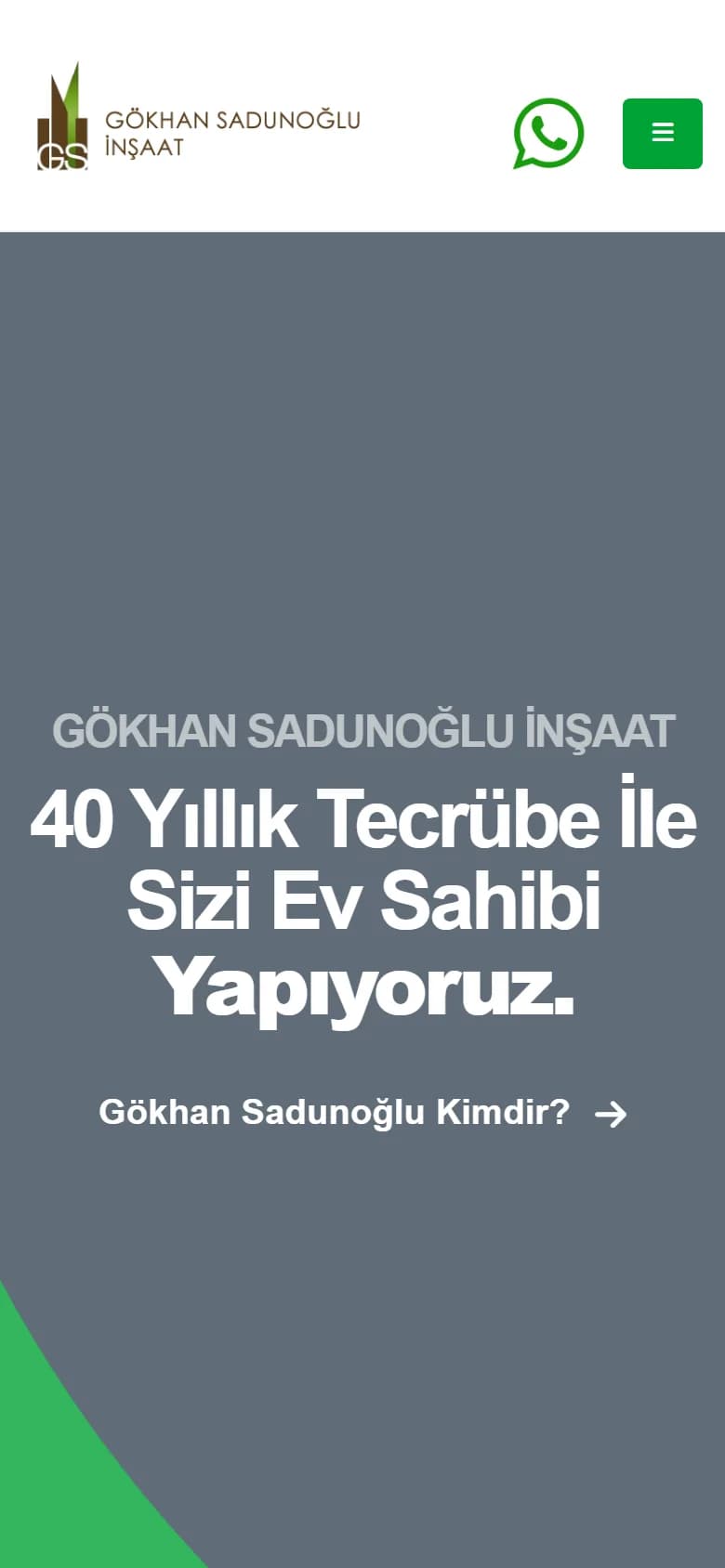Gökhan Sadunoğlu İnşaat Şarköy GS İnşaat – Ana sayfa – mobil görünüm