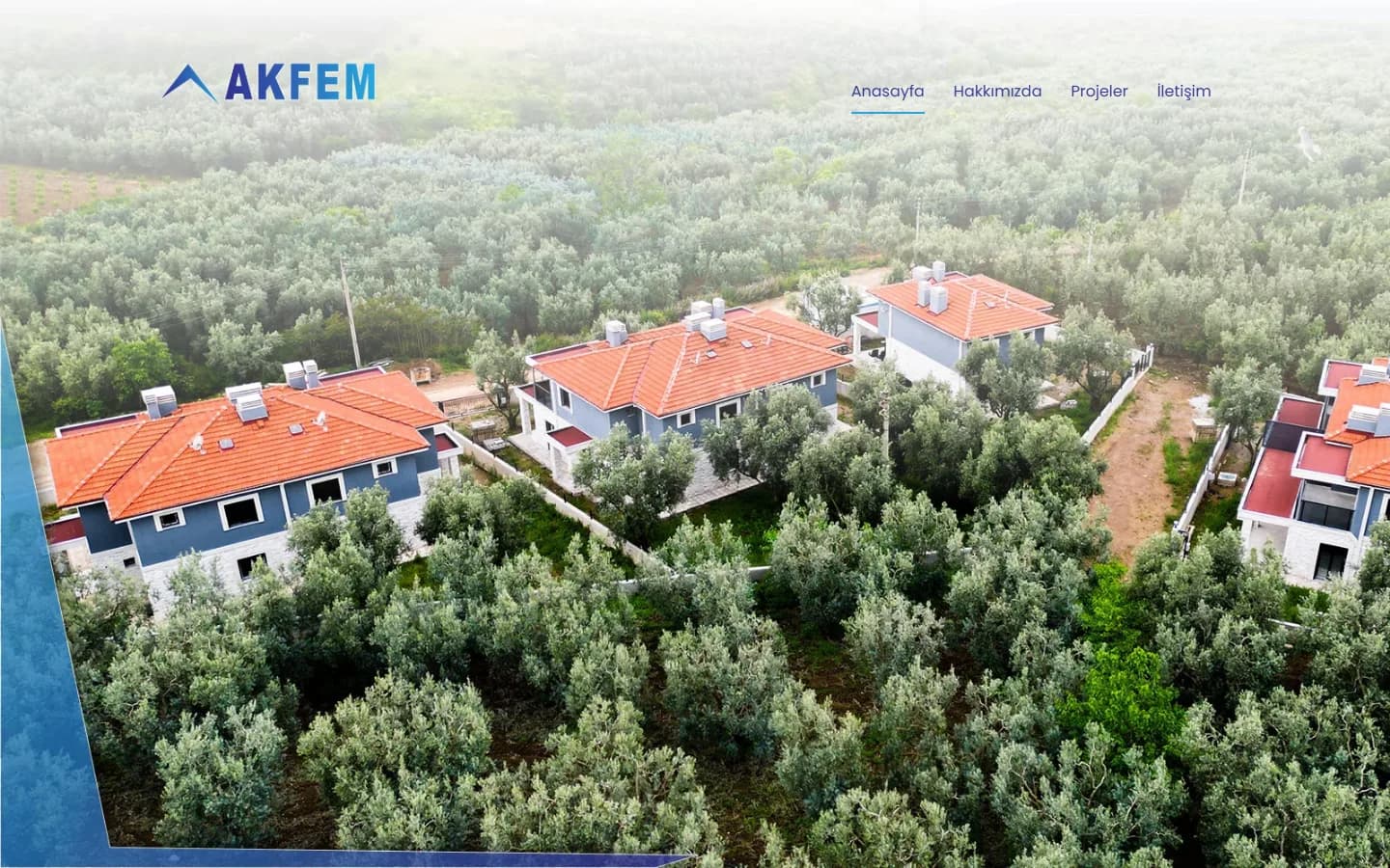 Akfem A.Ş. – Ana sayfa – masaüstü görünüm