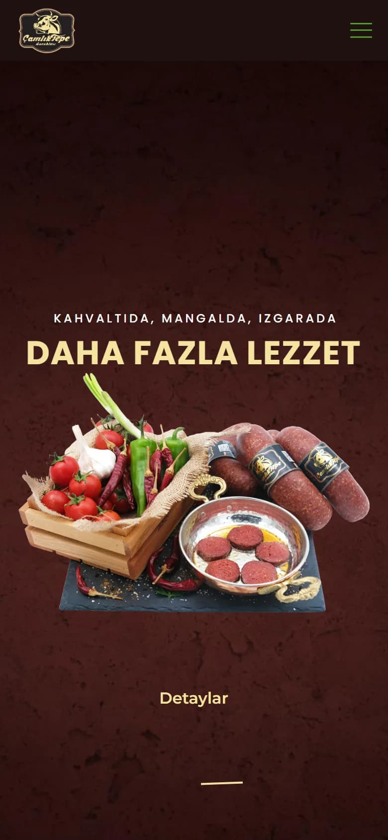 Camlıktepe – Ana sayfa – mobil görünüm