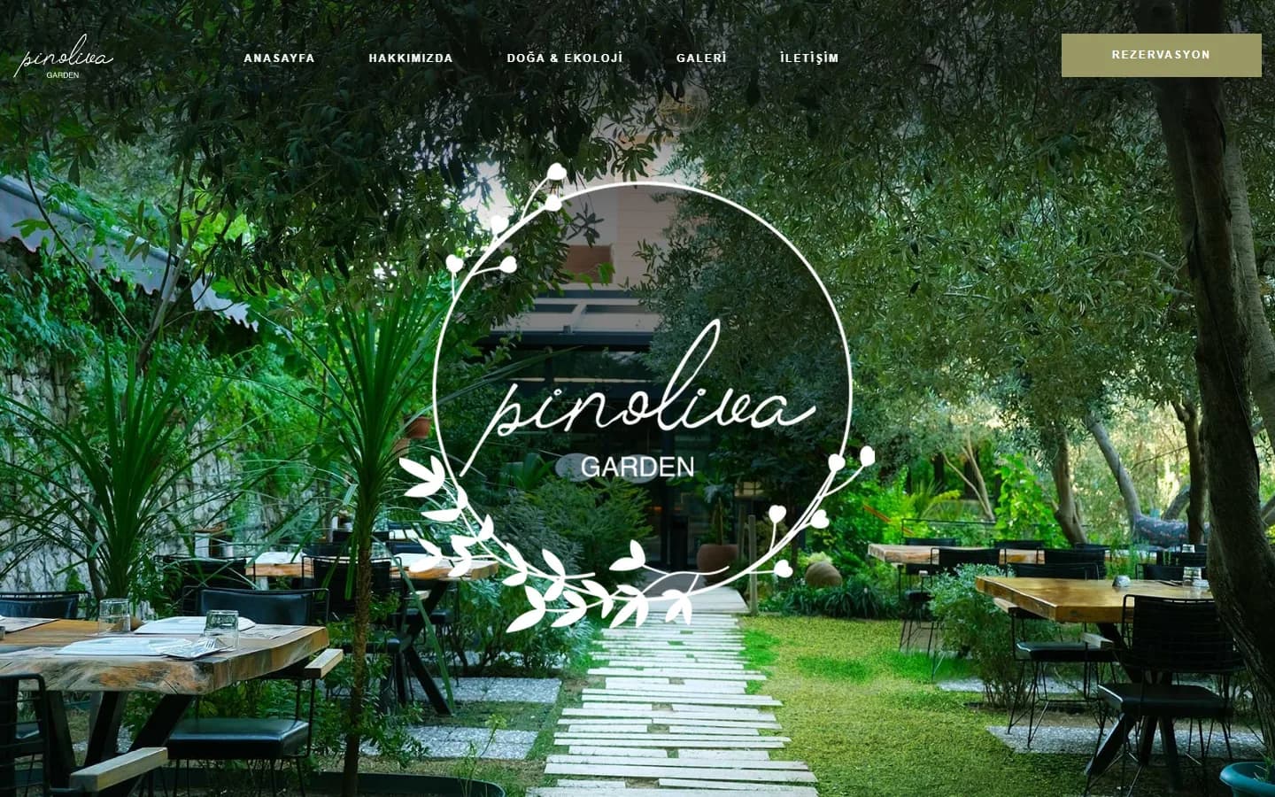 Pinoliva Restaurant – Ana sayfa – masaüstü görünüm