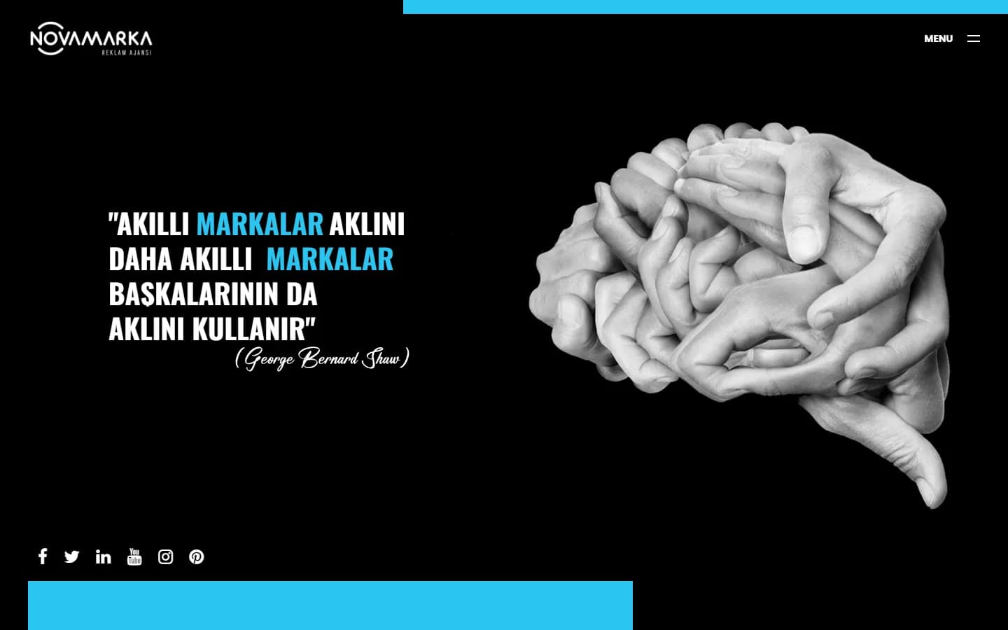 Novamarka – Ana sayfa – masaüstü görünüm