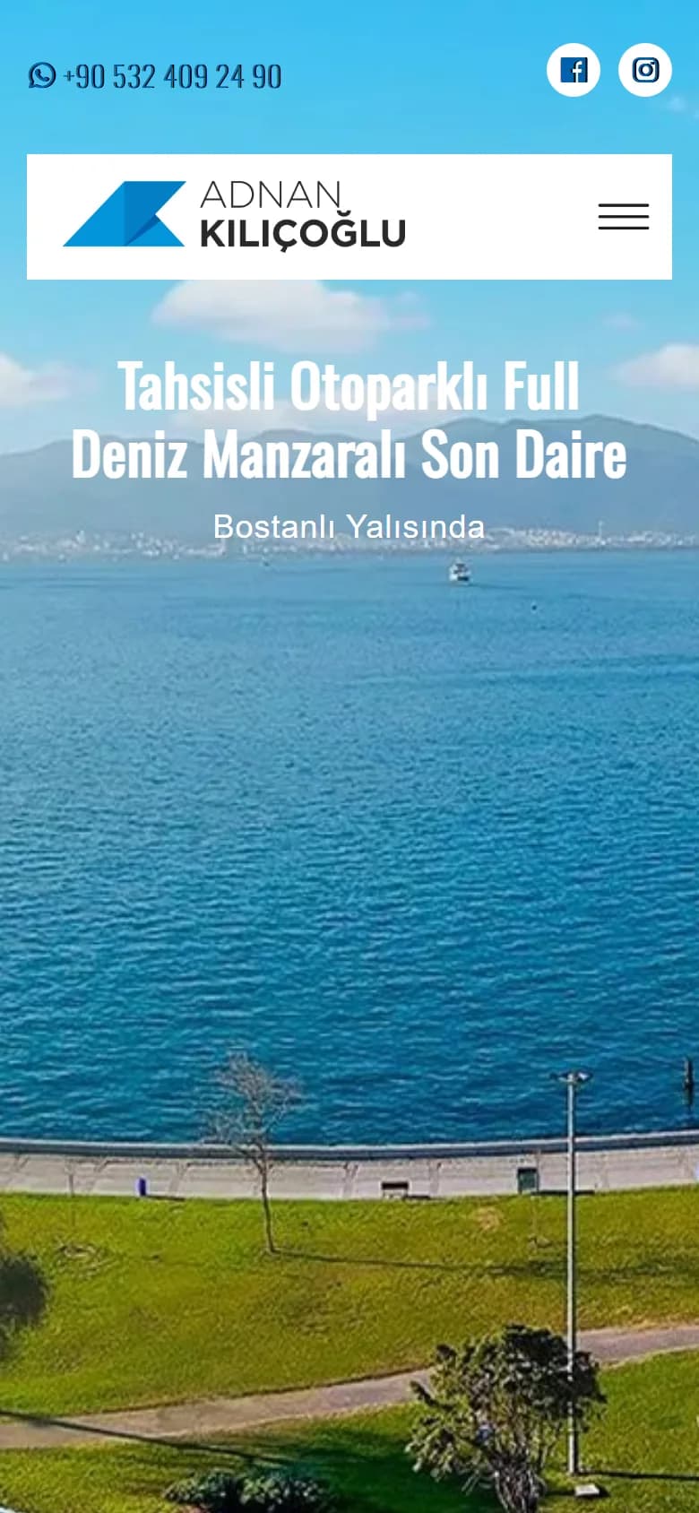 Adnan Kılıçoğlu – Ana sayfa – mobil görünüm