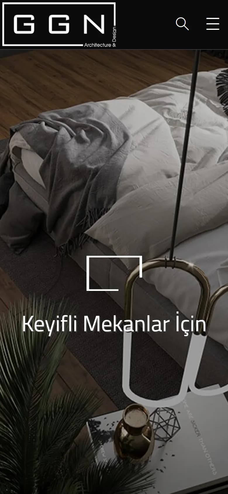 GGN Architecture & Design – Ana sayfa – mobil görünüm